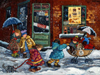 Pauline Paquin quebec artist colorful paintings of chilhood joy brought to life in a special puzzle
