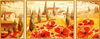Poppies In Tuscany Triptychon jigsaw puzzle ravensburger puzzle 199945