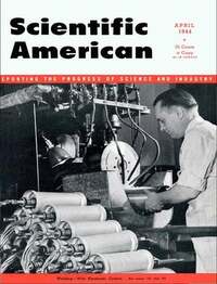Scientific American April 1944 Magazine Back Copies Magizines Mags
