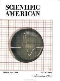 Scientific American November 1952 Magazine Back Copies Magizines Mags