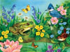 Garden Pond painted by Jane Maday 300 piece jigsaw puzzle manufactured by suns out