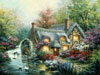 cottage mill painted by nicky boehme 1000 piece jigsaw puzzle manufactured by suns out