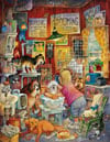 blue ribbon groomer painted by Bill Bell 1000 piece jigsaw puzzle manufactured by suns out