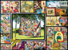 Quilt Montage painted by Lois Sutton 1000 piece jigsaw puzzle manufactured by suns out