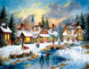 Polar Bear Junction painted by Abraham Hunter 1000 piece jigsaw puzzle manufactured by suns out