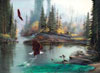 River Eagles painted by Lionel Dougy 1000 piece jigsaw puzzle manufactured by suns out