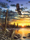 King's Domain painted by Jim Hansel 1000 piece jigsaw puzzle manufactured by suns out