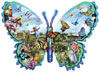 Butterfly Farm painted by Lori Schory 1000 piece jigsaw puzzle manufactured by suns out
