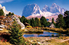 italy dolomite mountain range in autumn photo for ravensburger 2000 piece jigsaw puzzel