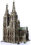 wrebbit three dimensional puzzles, cologne cathedral jigsaw puzzle, 704 pieces, puzz3d of cathedral,