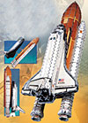 3dpuzzle space shuttle atlantis, 1000 pieces rare puzzle, america's first space shuttle,