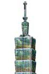taipei 101, taiwan skyscraper 3d puzzle, wrebbit puzz3d, glow in the dark puzzles, towers to scale p