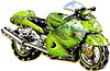 jigsaw puzzle of a motorbike, kawasaki ninja jigsaw puzzle 3d puzz3d, 313 pieces