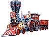 jigsaw puzzle of a locomotive engine, 367 pieces, wrebbit puzz3d locomotive