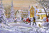 2d foam jigsaw puzzle of a winter scene, boys play hockey, 1000 pieces puzzle, wrebbit perfalock
