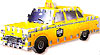mini puzzle of a taxi, vehicle 3d puzzles, wrebbit mini puzz, 3dpuzz, puzz3d, rare taxi