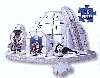 3d mini puzzle of an igloo eskimo, wrebbit puzz3d, 55 pieces, eskimoigloo