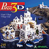 puzz3d greek village, rare wrebbit jigsaw puzzle, white-washed houses puzzle