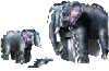 puzz-3d elephant and baby, 31 jumbo foam pieces, la ferme wrebbit puzzed, jigsaw puzzle of an elepha