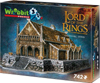 golden hall 3d puzzle, lord of the rings jigsaw puzzles 742 pieces, wrebbitt puzzles