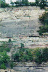 a view of the rock strata along the niagara gorge